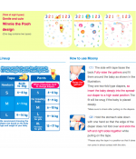 Moony Baby Diapers Medium. (6-11kg) (13-24lbs). 56 count.